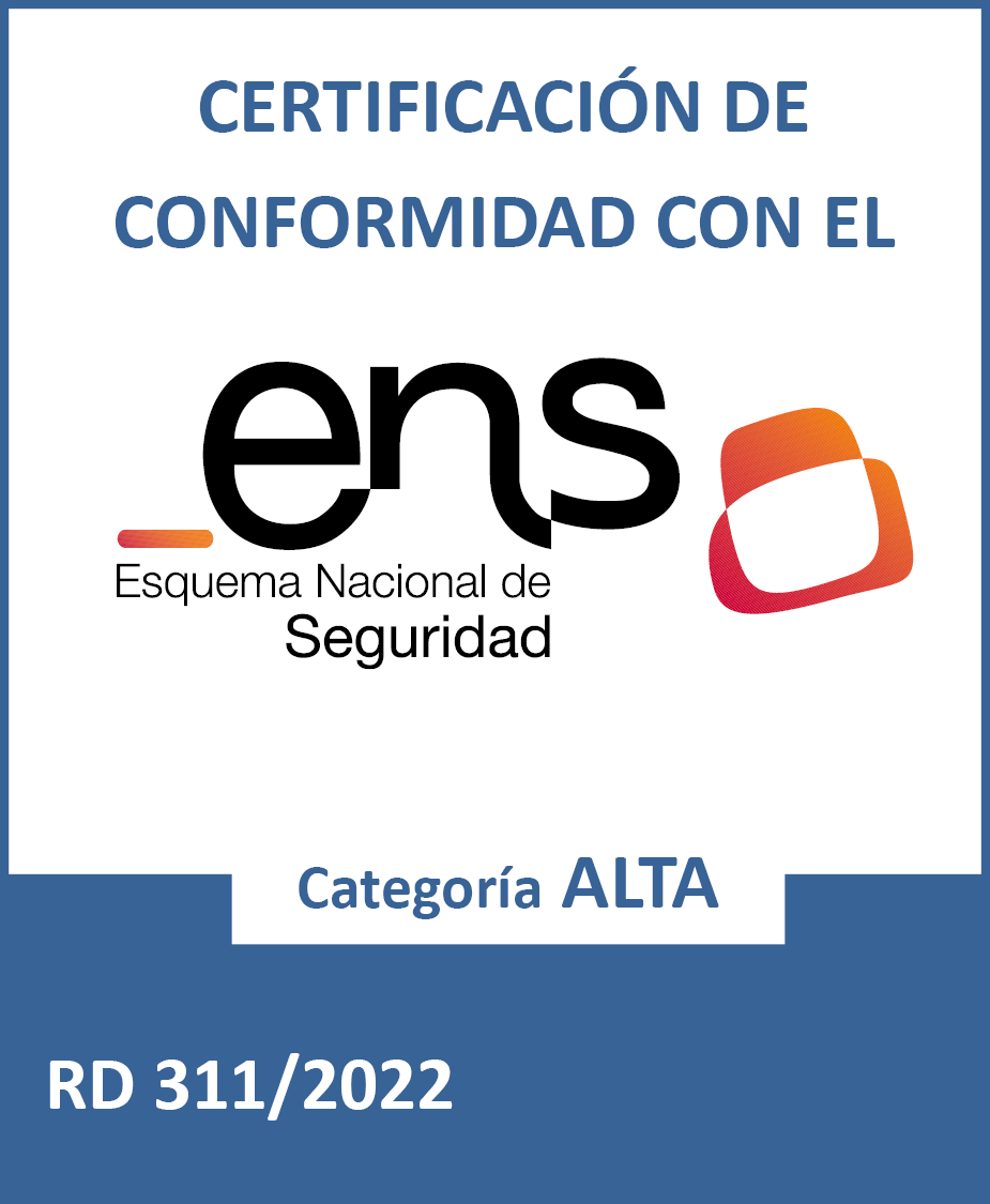 Certificación de conformidad con el ENS, Categoría ALTA, RD 311/2022